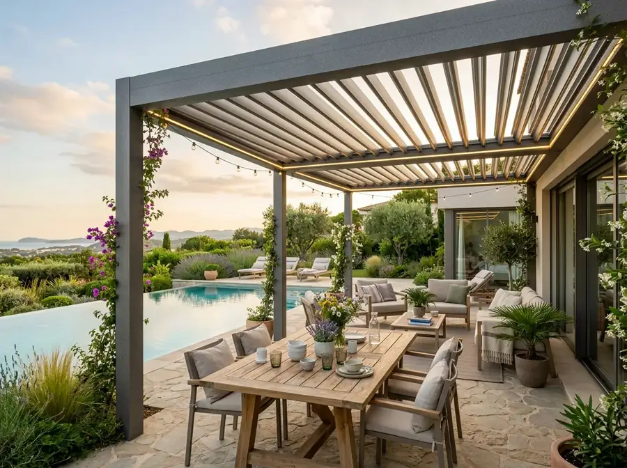 Bioklimatik Pergola İzmir uygulama 1