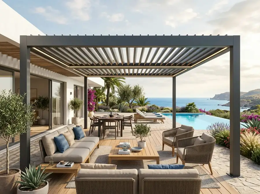 Bioklimatik Pergola İzmir uygulama 2